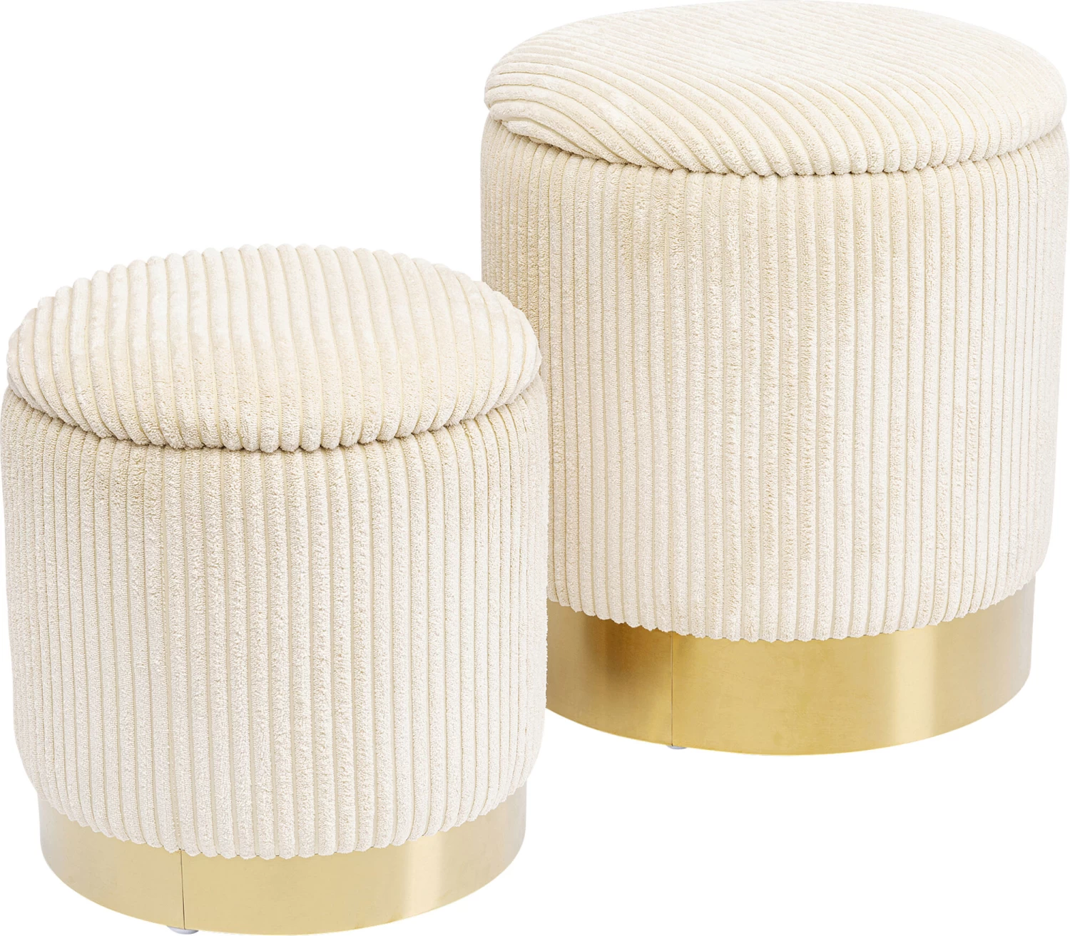 Hocker Cherry Storage Cord Creme (2/Set) – Bild 4