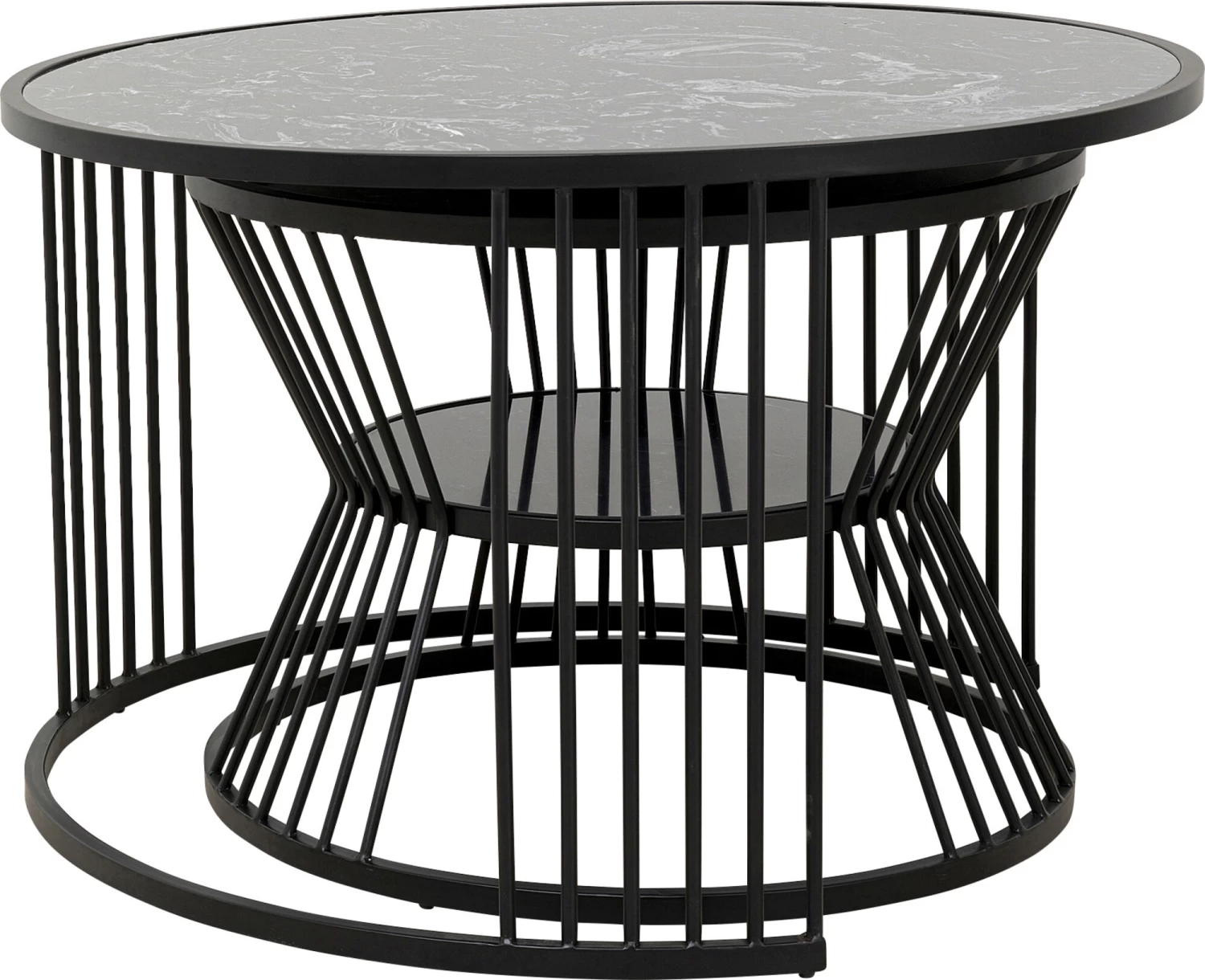 Couchtisch Roma Schwarz (2/Set) – Bild 2