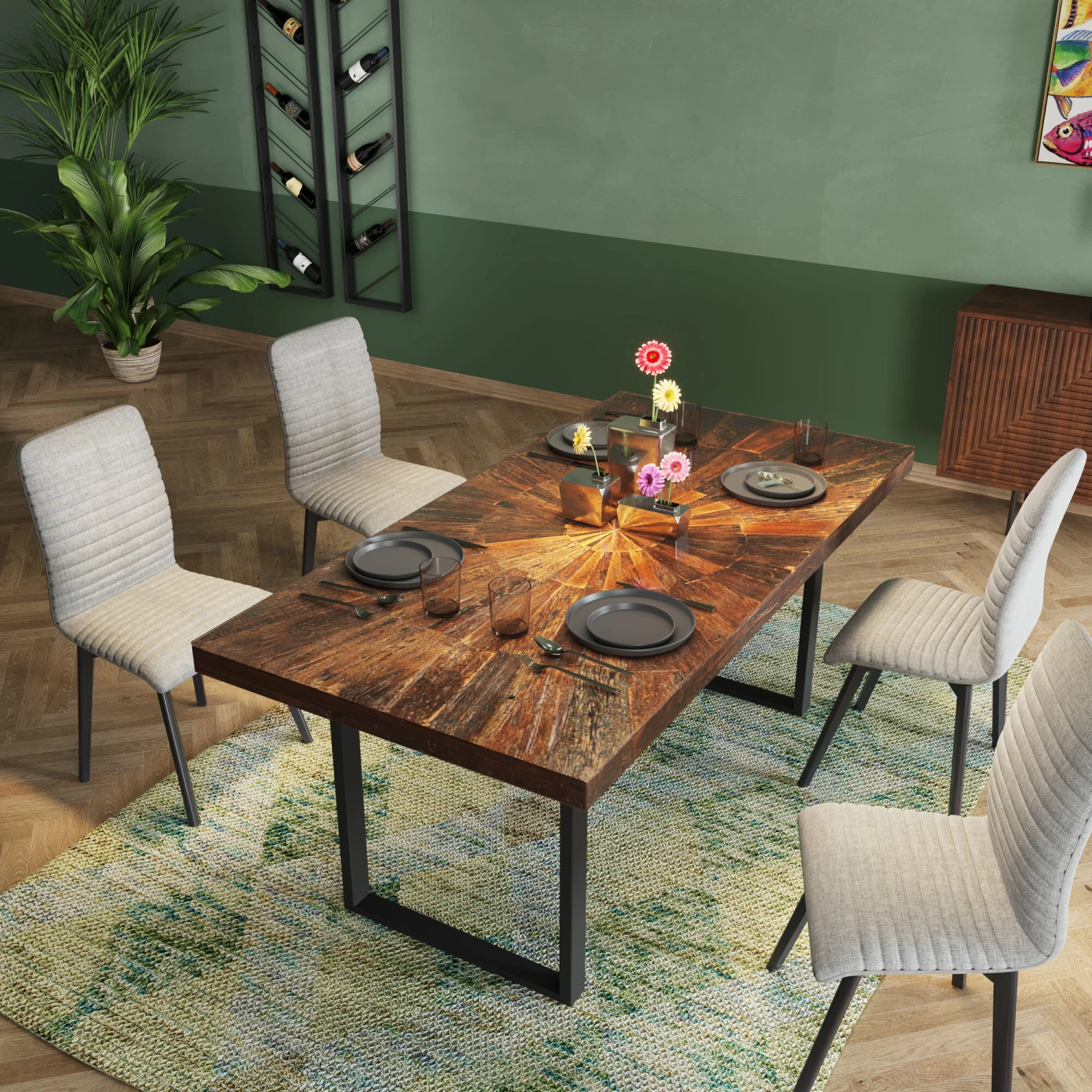 Tisch Conley Schwarz 180x90