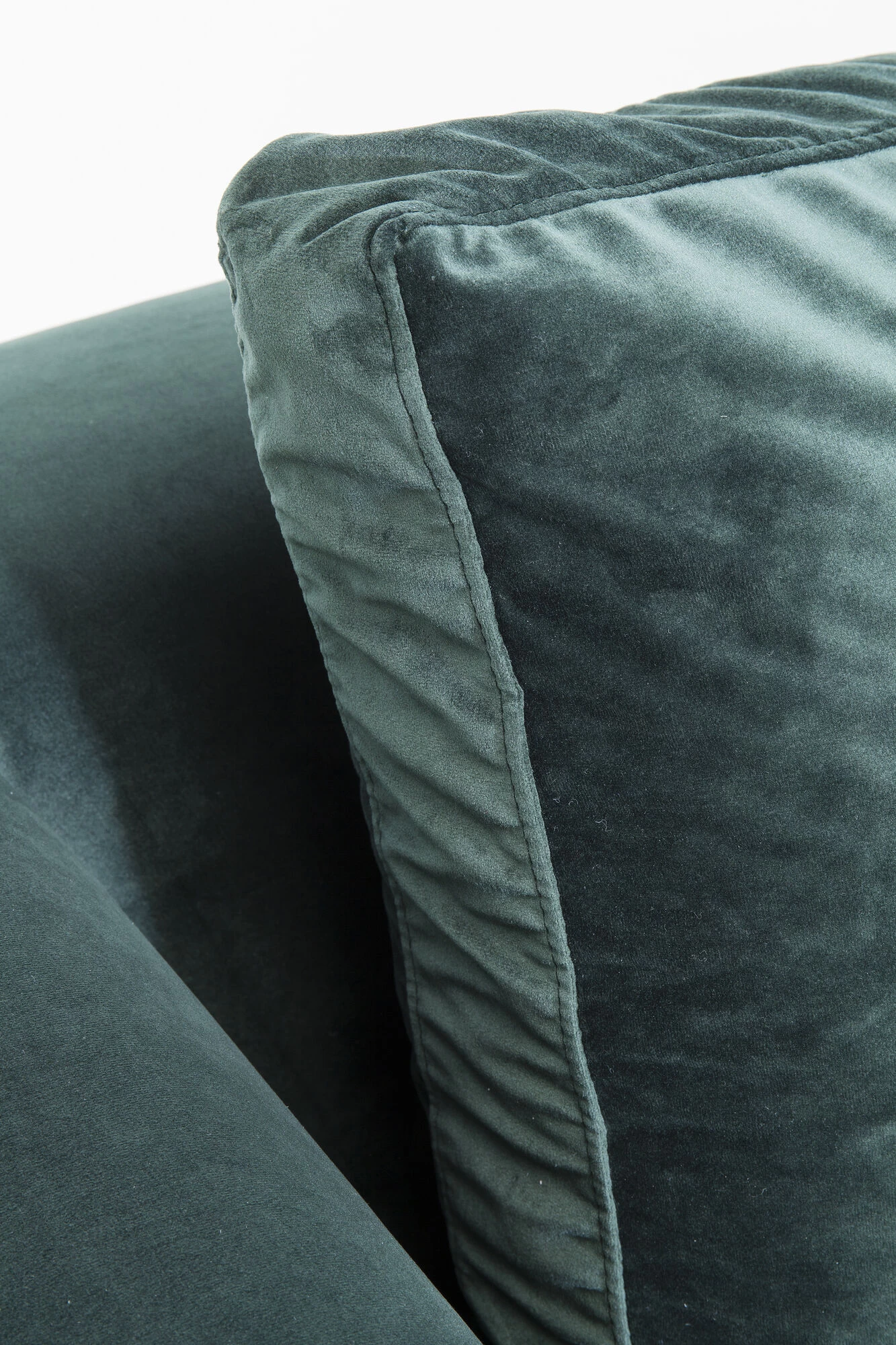 Ecksofa Gianni Velvet Dunkelgrün Rechts Schwarz – Bild 10