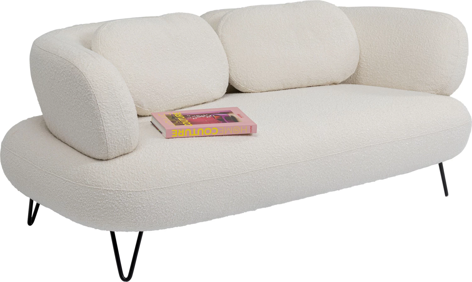 Sofa Peppo 2-Sitzer Weiß 182cm – Bild 8