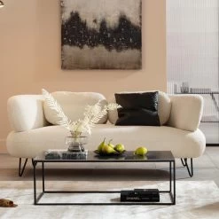 Sofa Peppo 2-Sitzer Weiß 182cm