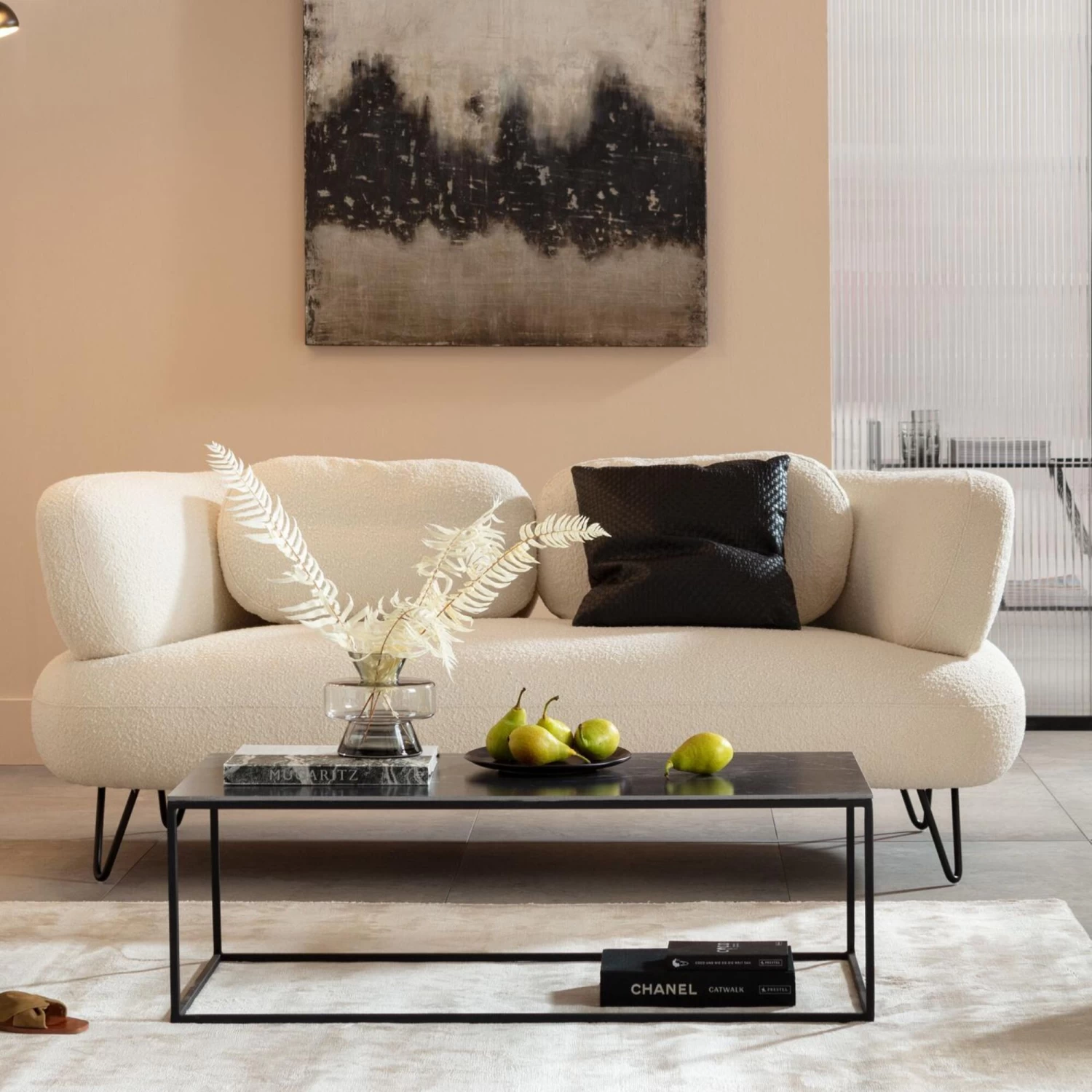 Sofa Peppo 2-Sitzer Weiß 182cm