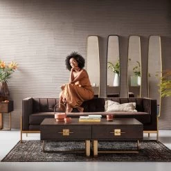 Spiegel Clip Black 32x177cm