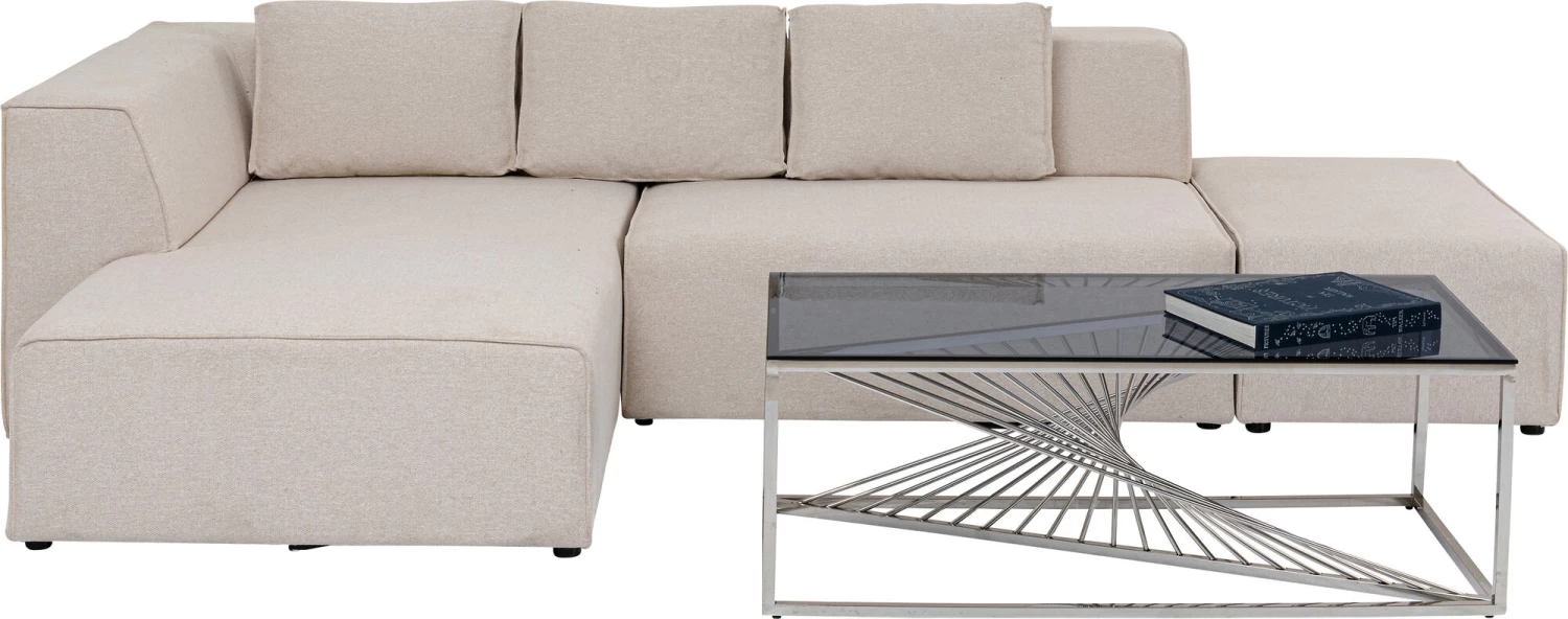 Ecksofa Infinity Ottomane Creme Links – Bild 8