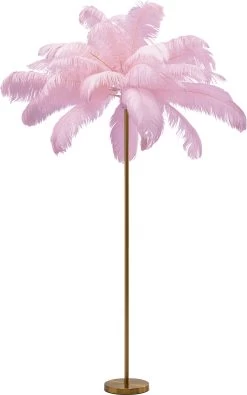 Stehleuchte Feather Palm Pink 165cm