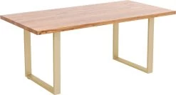 Tisch Jackie Eiche Messing 160x80