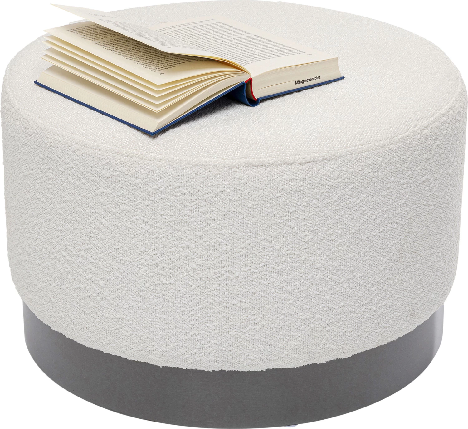 Hocker Cherry Boucle Creme Smoke Ø55cm