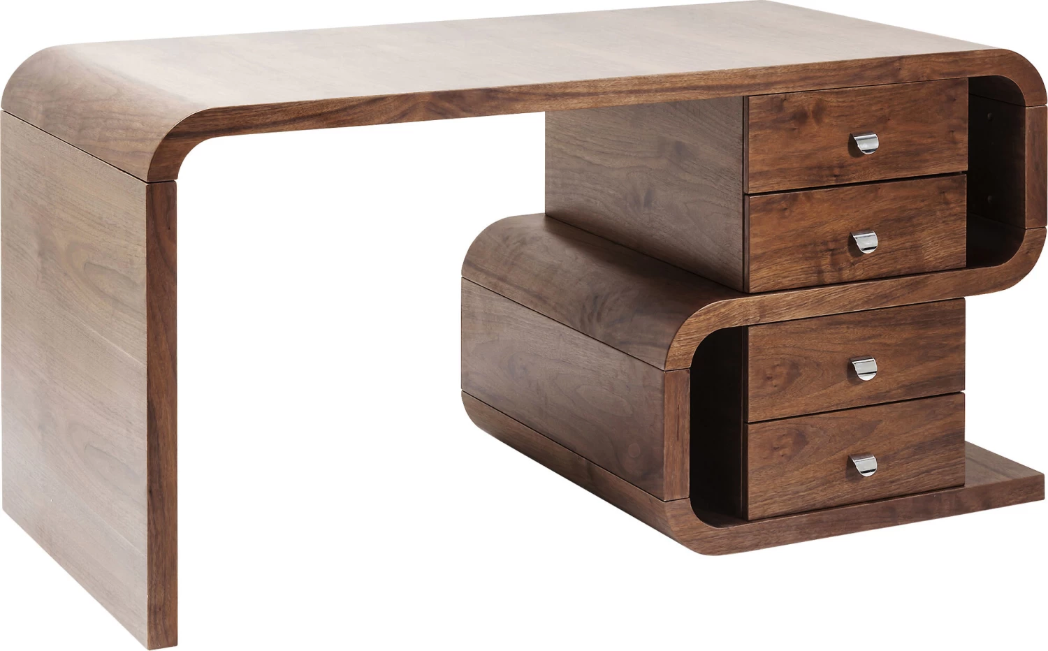 Schreibtisch Soft Snake Walnut 150x70cm – Bild 5