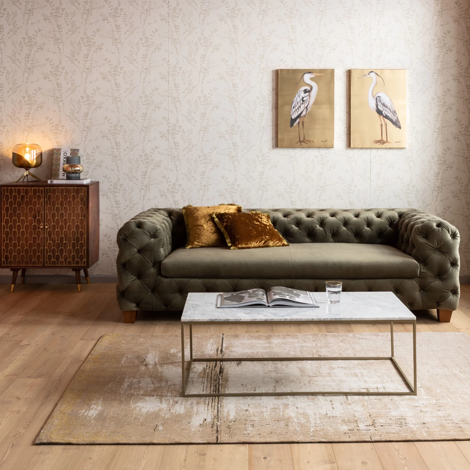 Couchtisch Key West Gold 120x60cm – Bild 10