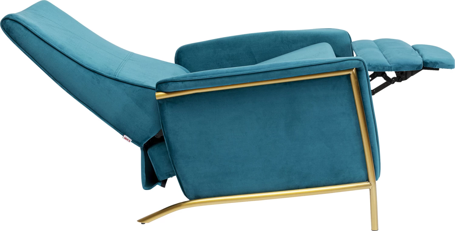 Relaxsessel Lazy Velvet Blau – Bild 7
