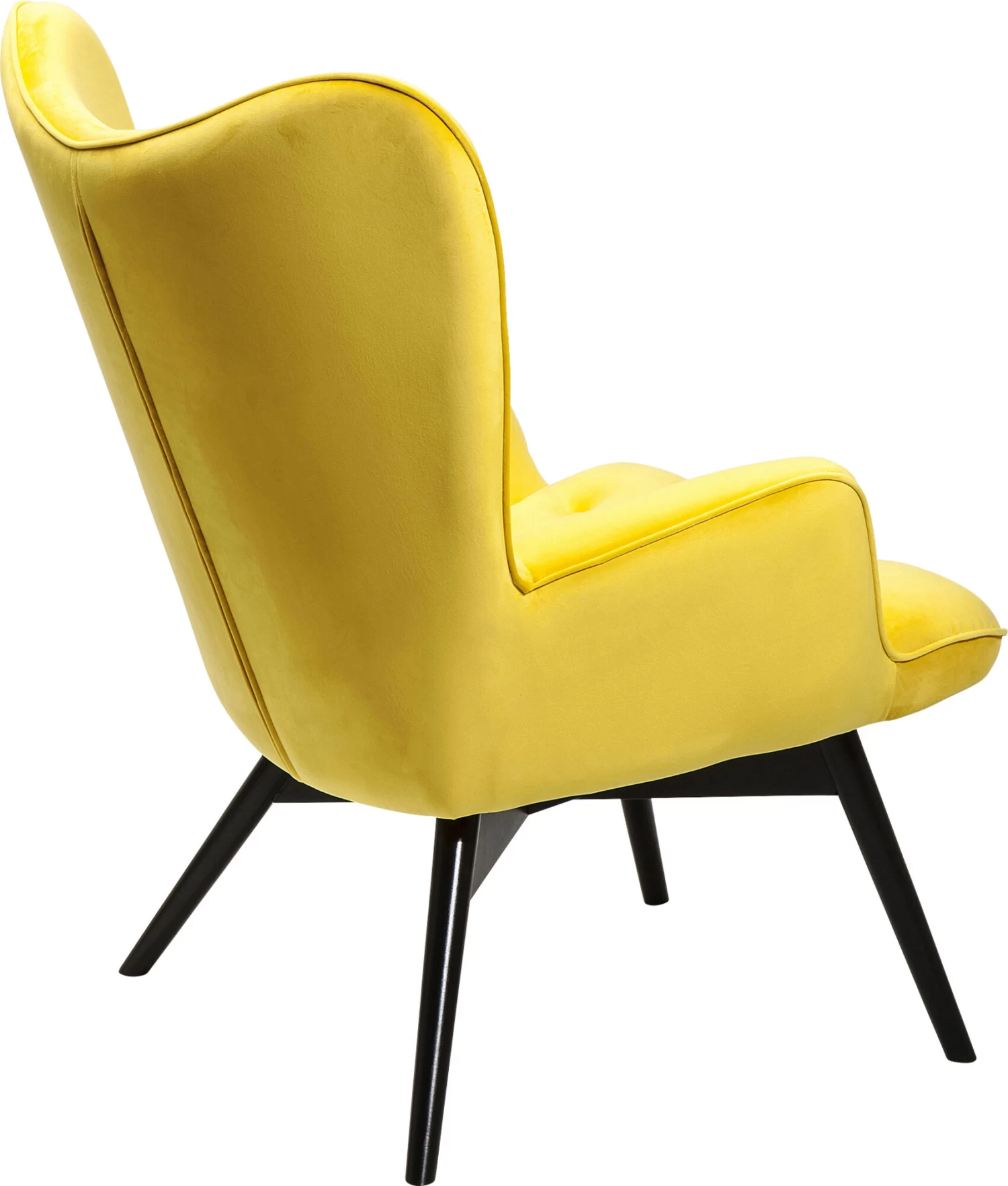 Sessel Black Vicky Velvet Yellow – Bild 3