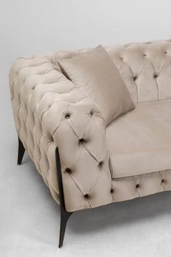 Ecksofa Bellissima Velvet Taupe Rechts