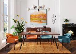 Armlehnstuhl Alexia Velvet Orange