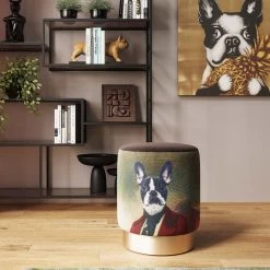 Hocker Cherry Mr. Dog Brass Ø32cm