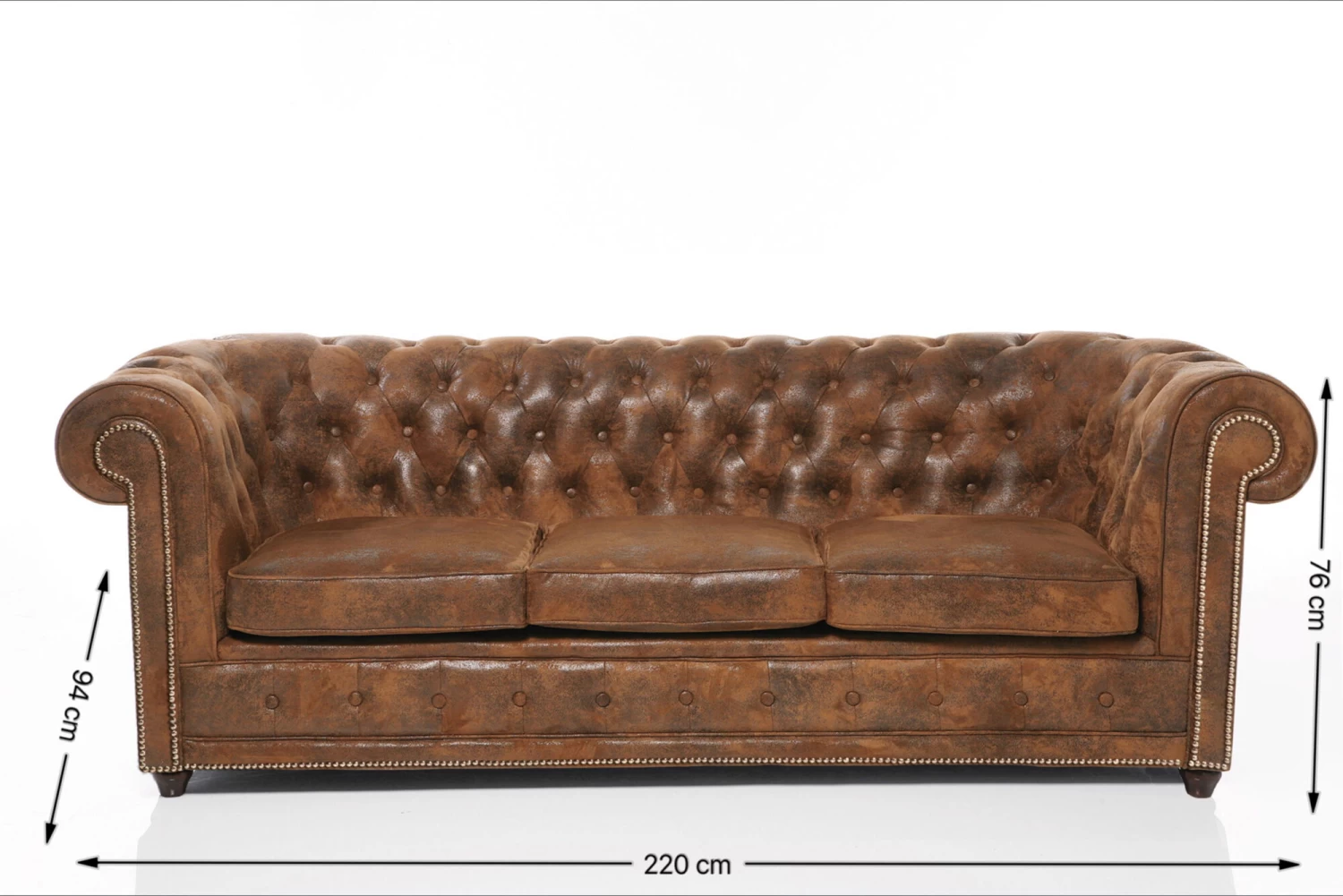 Sofa Cambridge 3-Sitzer Vintage Smart