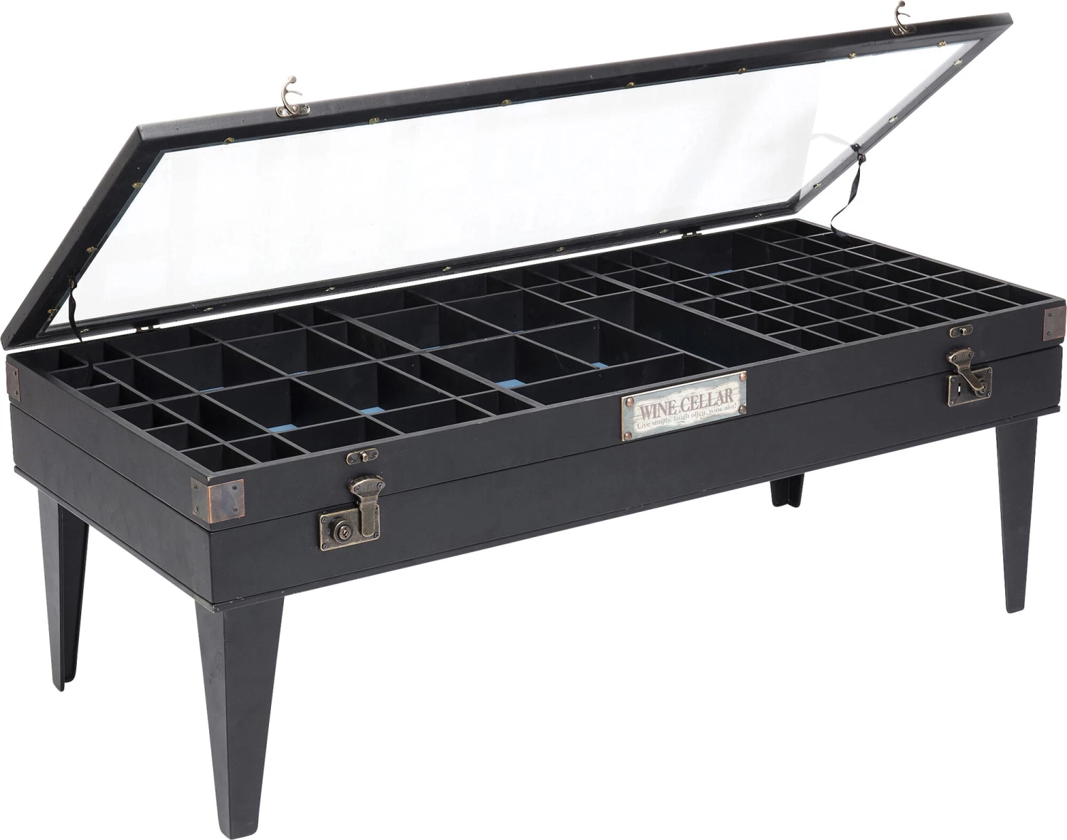 Couchtisch Collector Schwarz 122x55cm – Bild 10