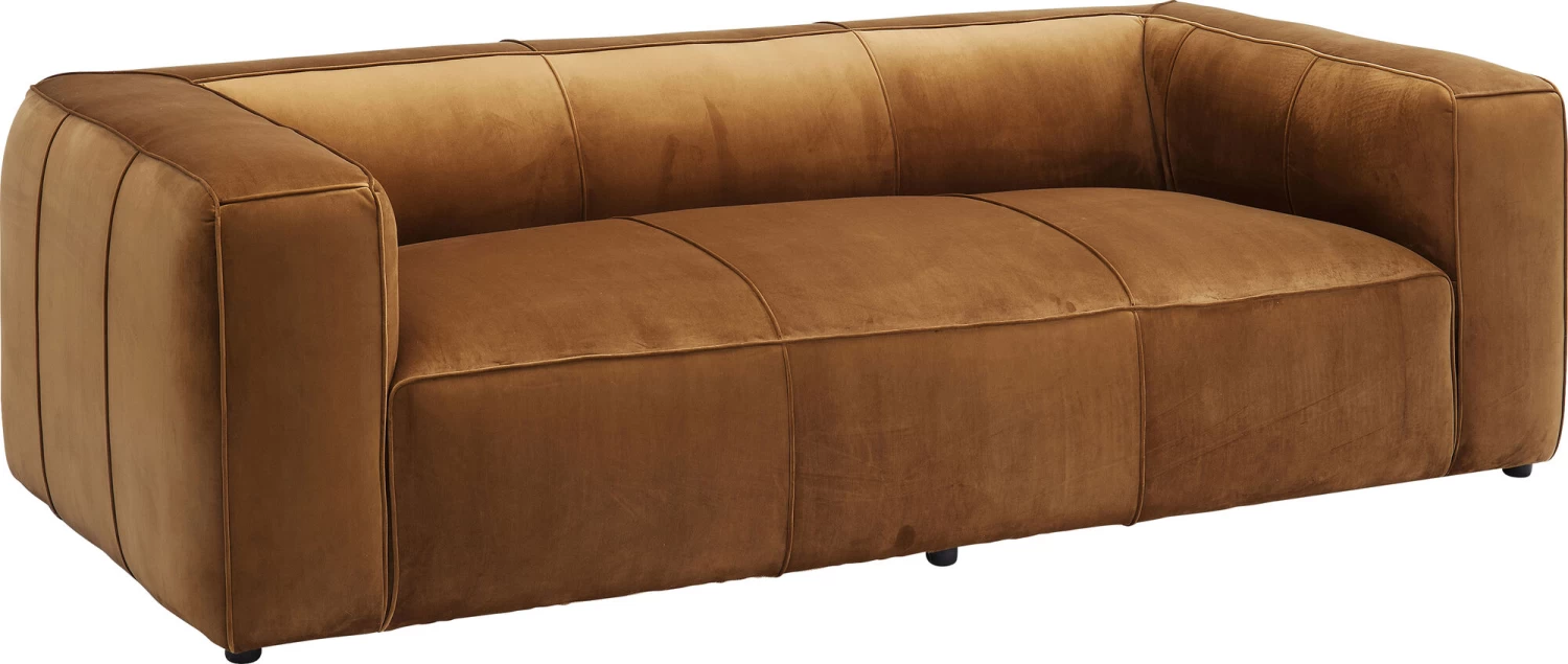 Sofa Cubetto 3-Sitzer Velvet Braun 220cm – Bild 16
