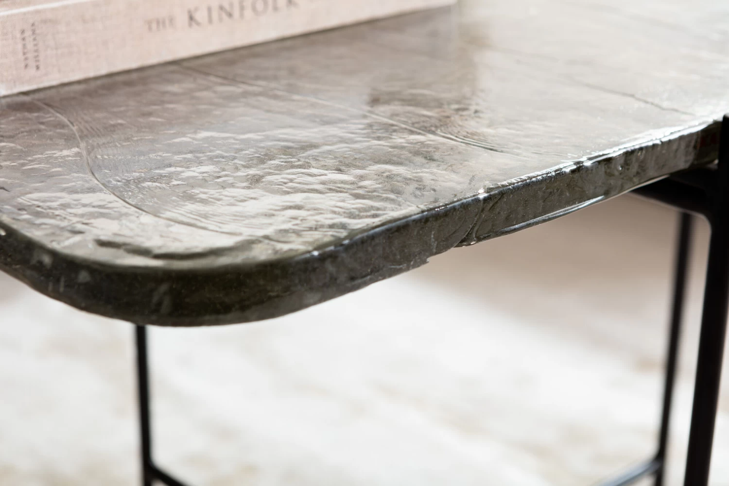 Couchtisch Ice Schwarz 63x46cm – Bild 6