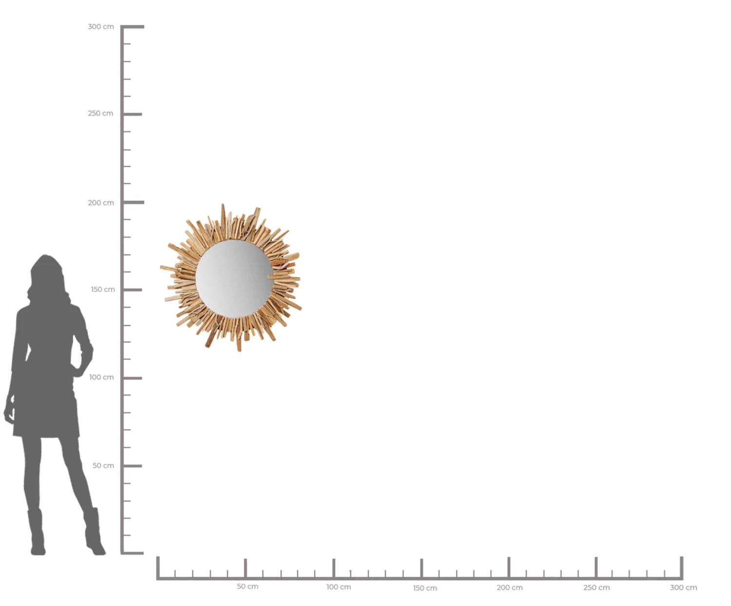 Spiegel Legno Ø82cm – Bild 7