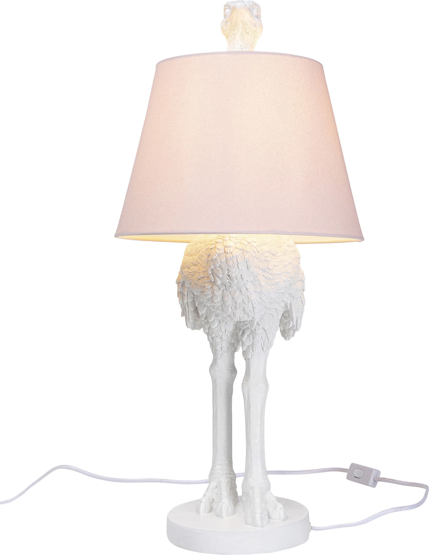 Tischleuchte Animal Ostrich Weiß 66cm – Bild 3