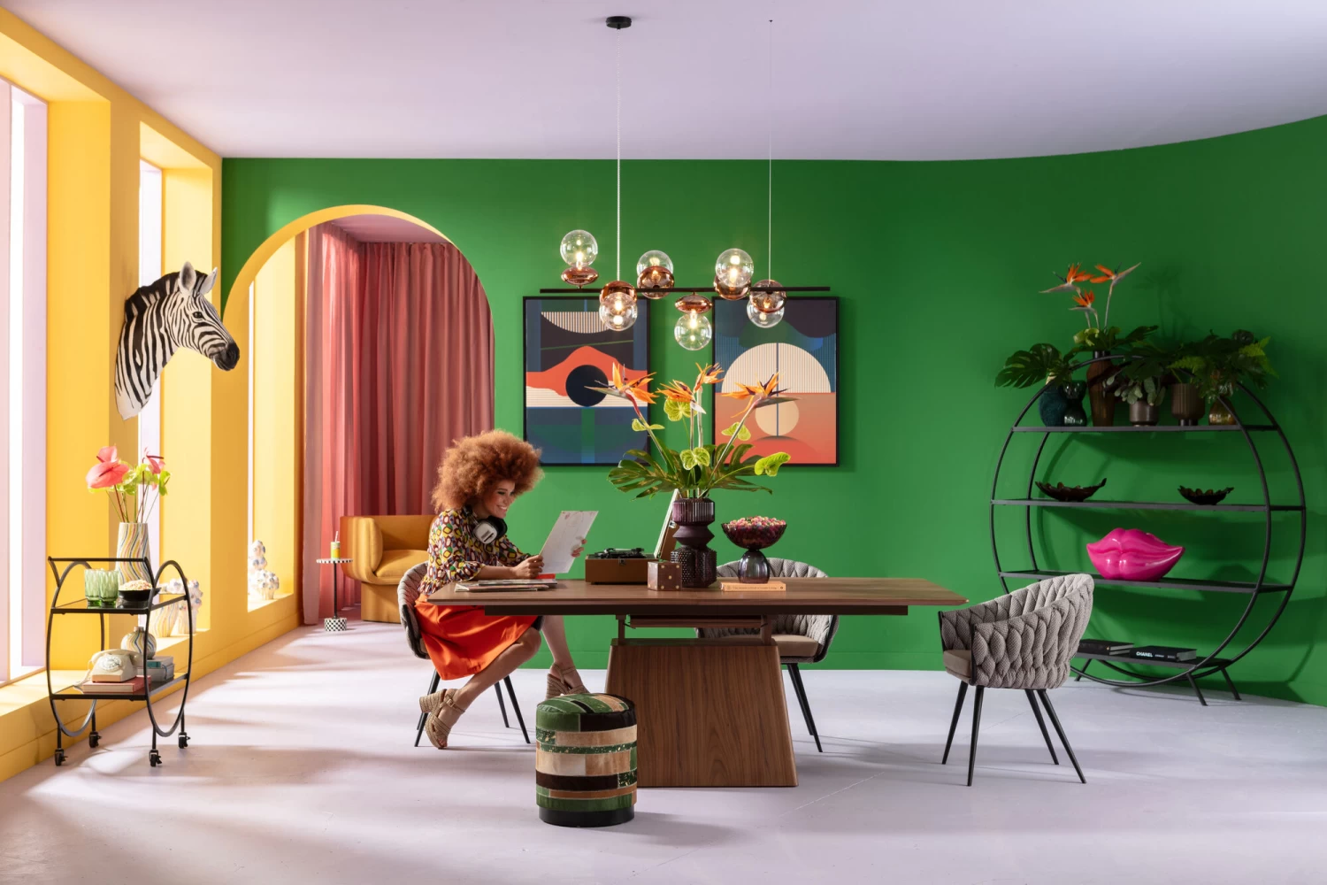 Armlehnstuhl Knot Tweed – Bild 4