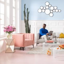 Beistelltisch Luxury Triangle Pearl 32x32cm