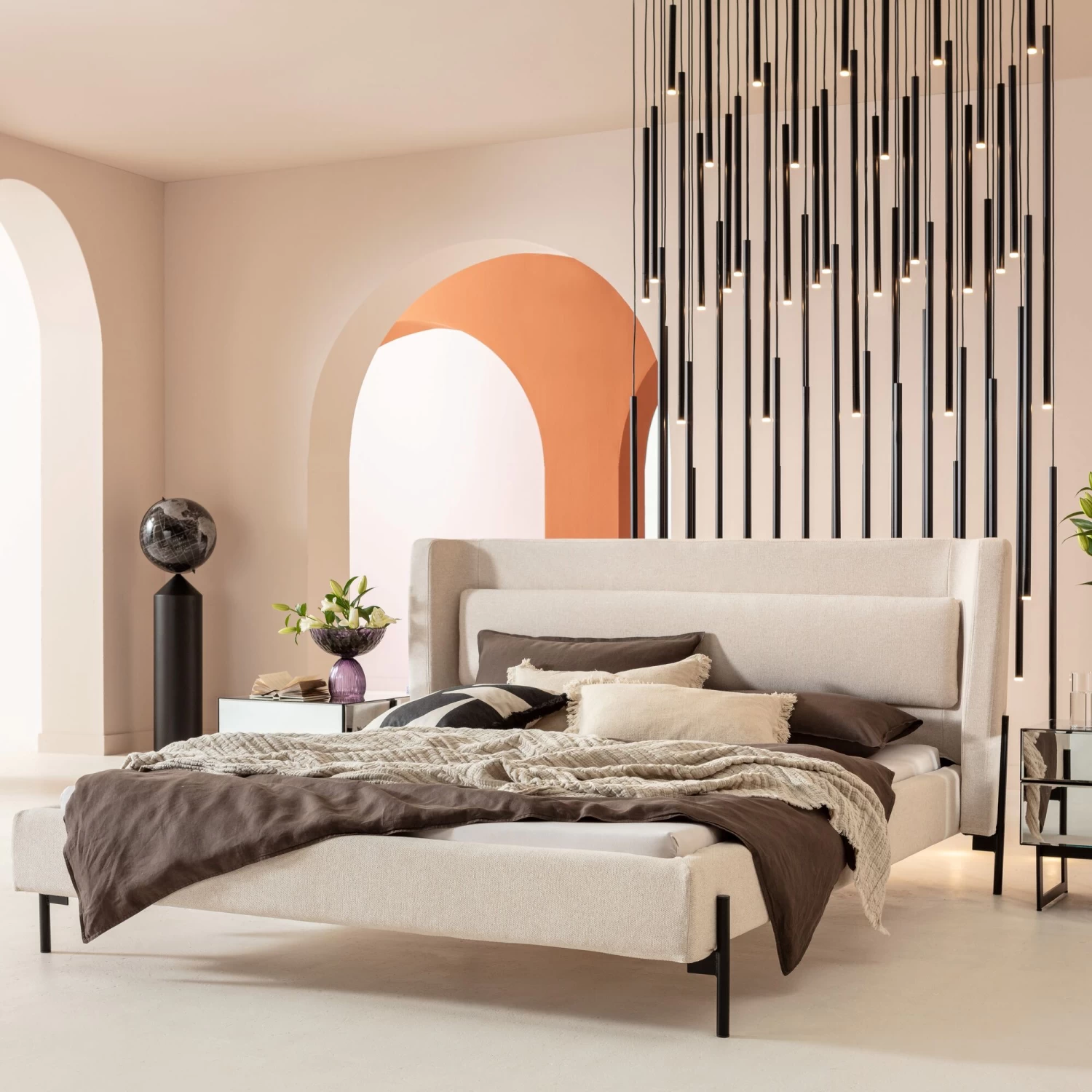 Bett Tivoli Ecru 160x200cm