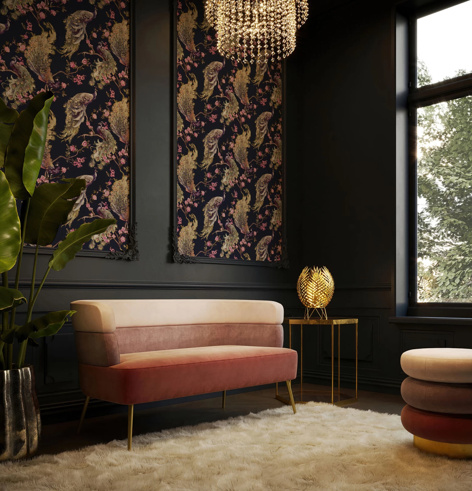 Sofa Sandwich 2-Sitzer Rosa – Bild 3