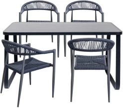 Armlehnstuhl Palma Dunkelblau