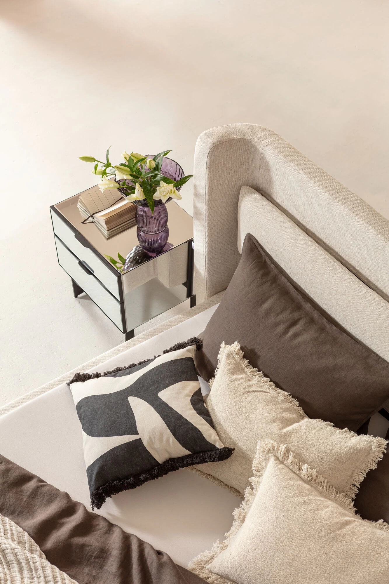 Bett Tivoli Ecru 160x200cm – Bild 5