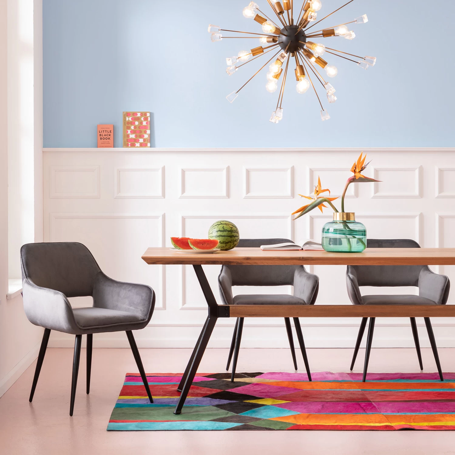 Armlehnstuhl San Francisco Grau