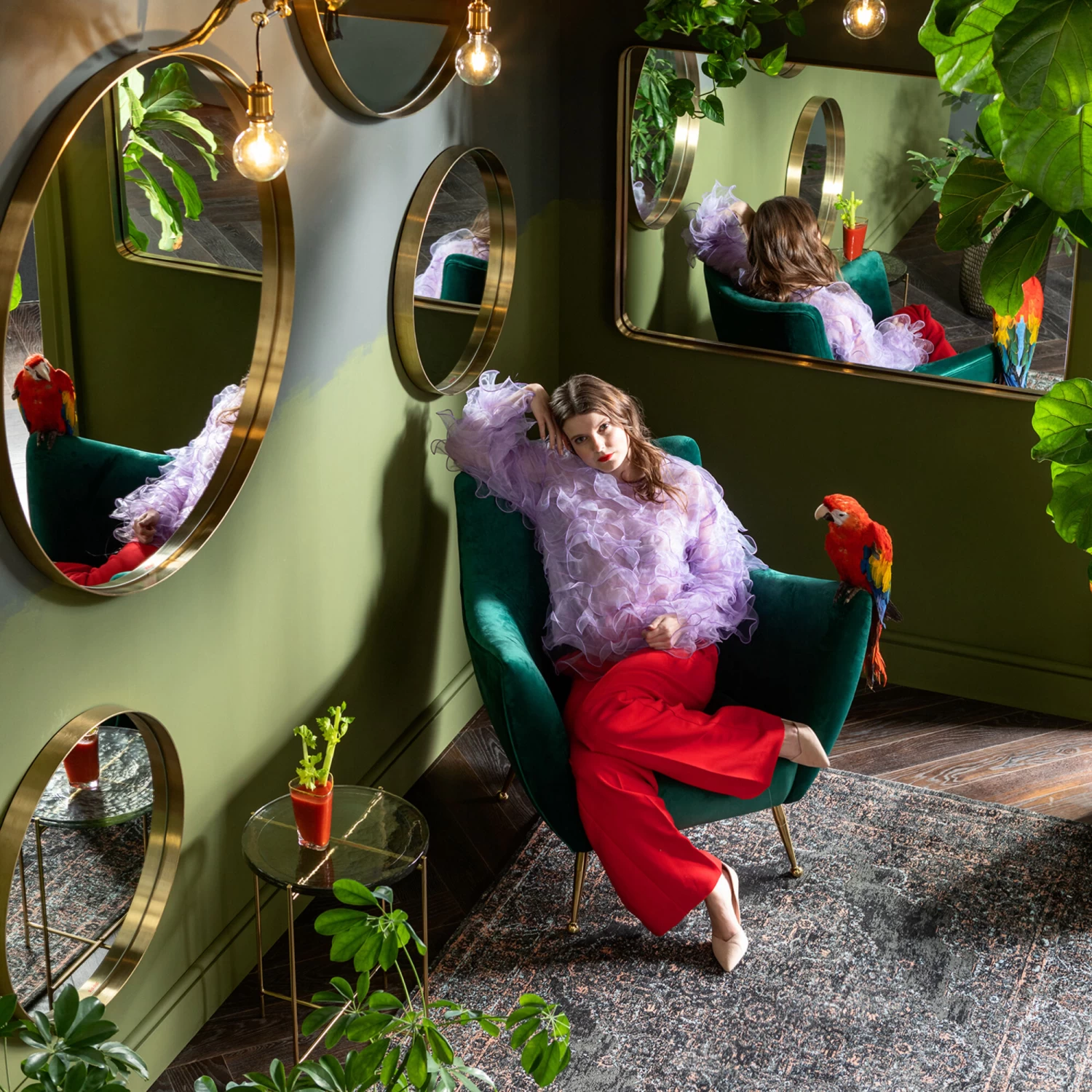 Sessel Goldfinger Grün – Bild 3