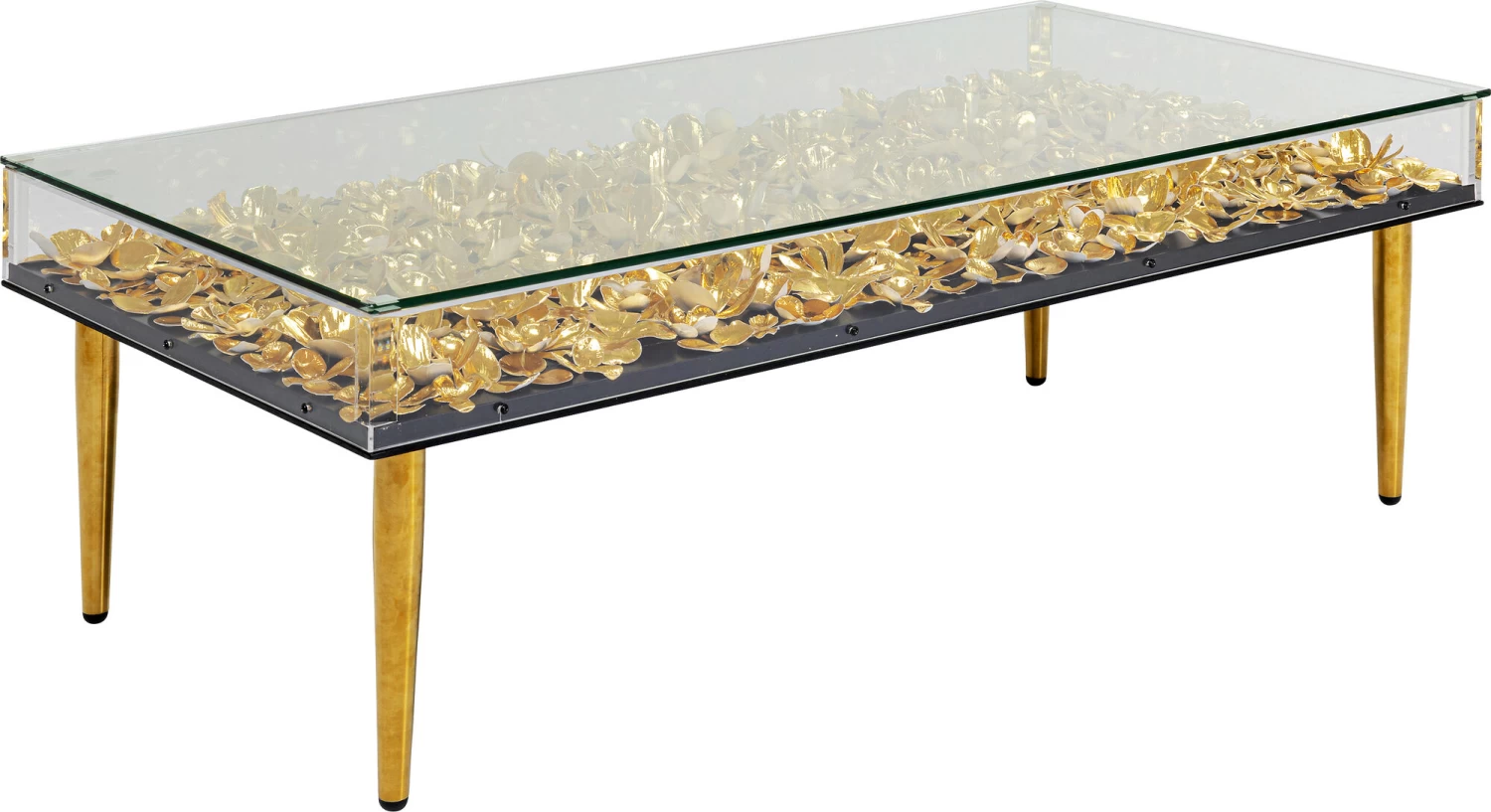 Couchtisch Gold Flowers 120x60 – Bild 4
