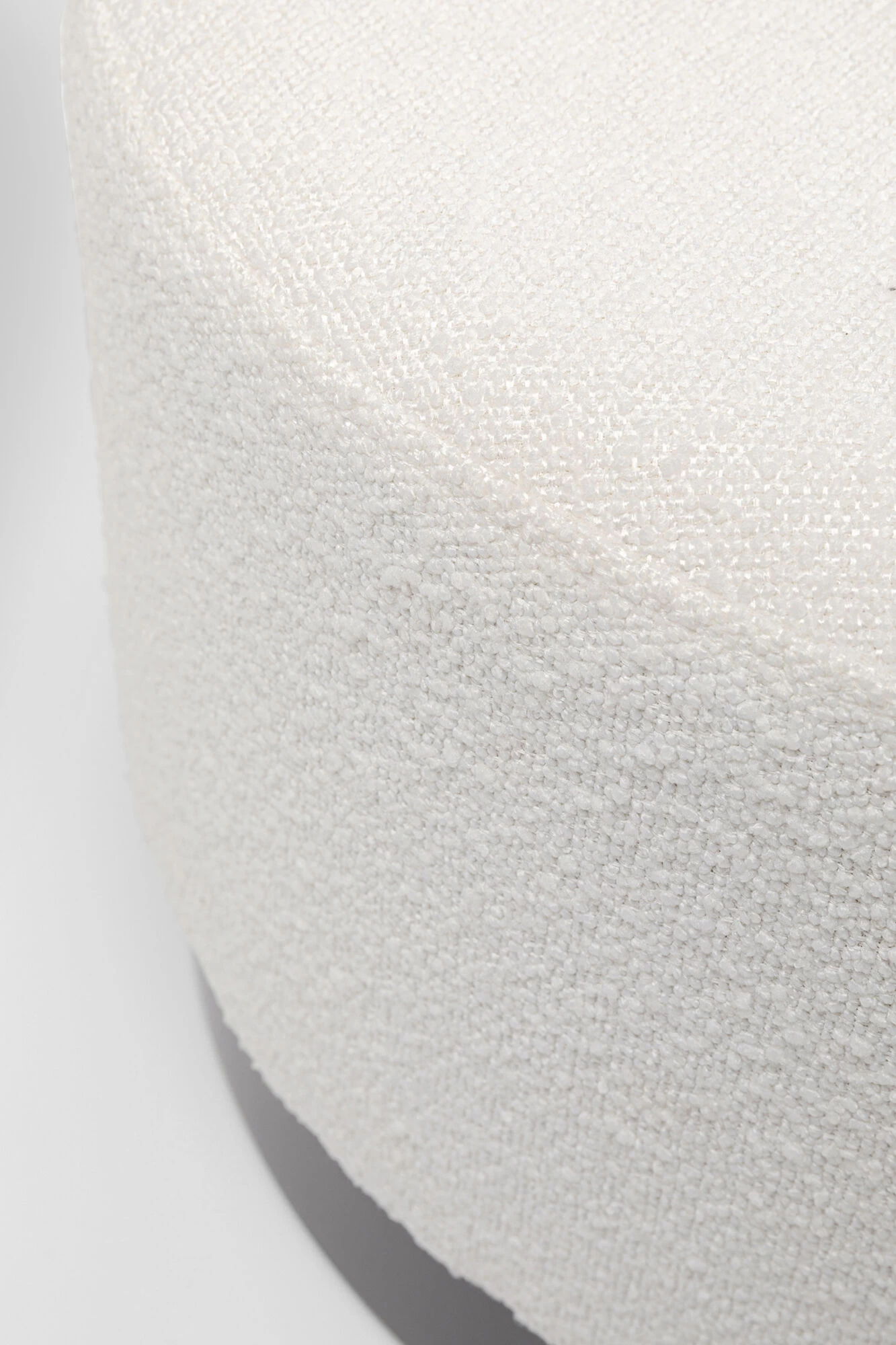 Hocker Cherry Boucle Creme Smoke Ø55cm – Bild 2