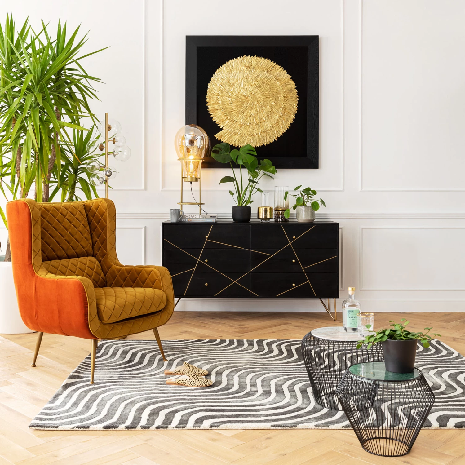 Sideboard Gold Vein 6 Schübe 145x82cm – Bild 8