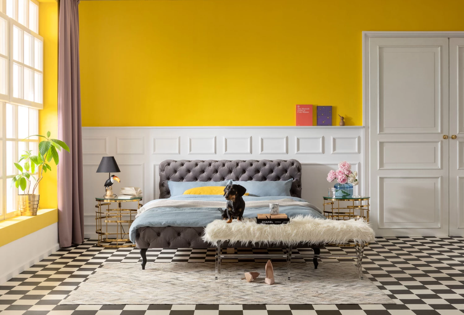 Bett Desire Velvet Silbergrau 160x200 Cm – Bild 4