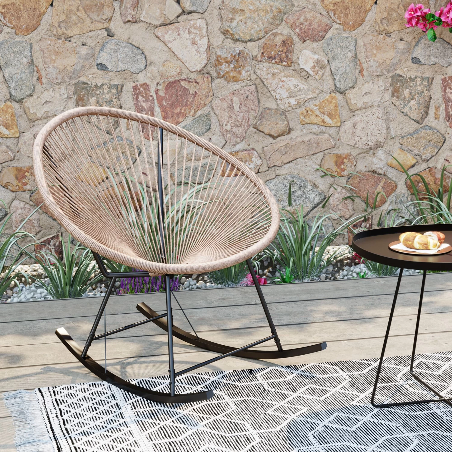 Schaukelstuhl Acapulco Natur