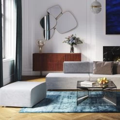 Infinity Ottomane Semi Elements Grau Links