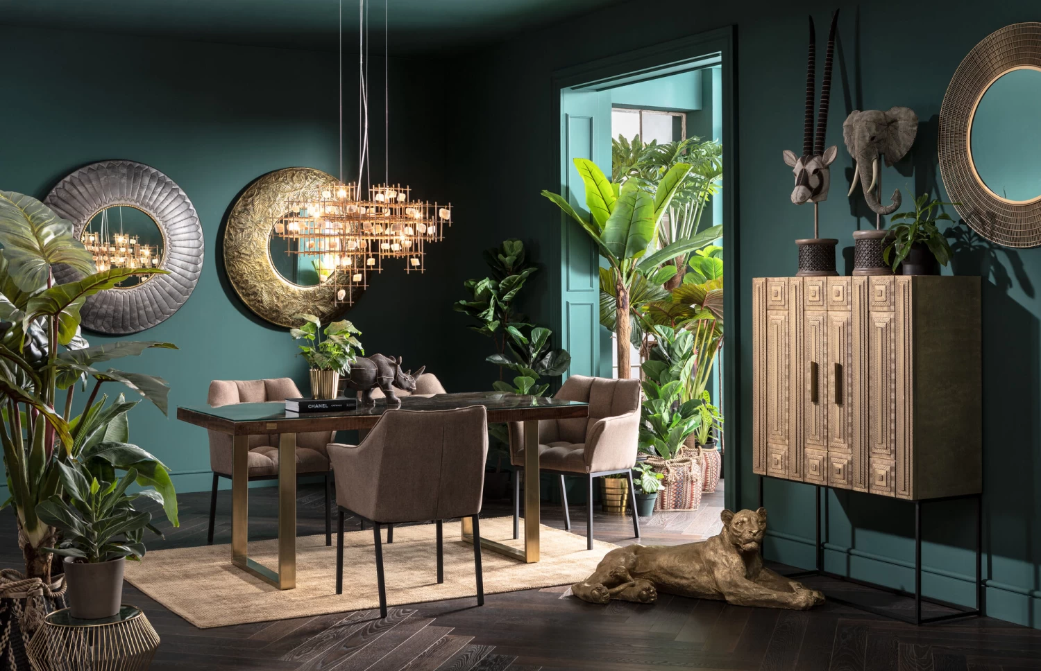 Tisch Conley Brass 180x90cm – Bild 2