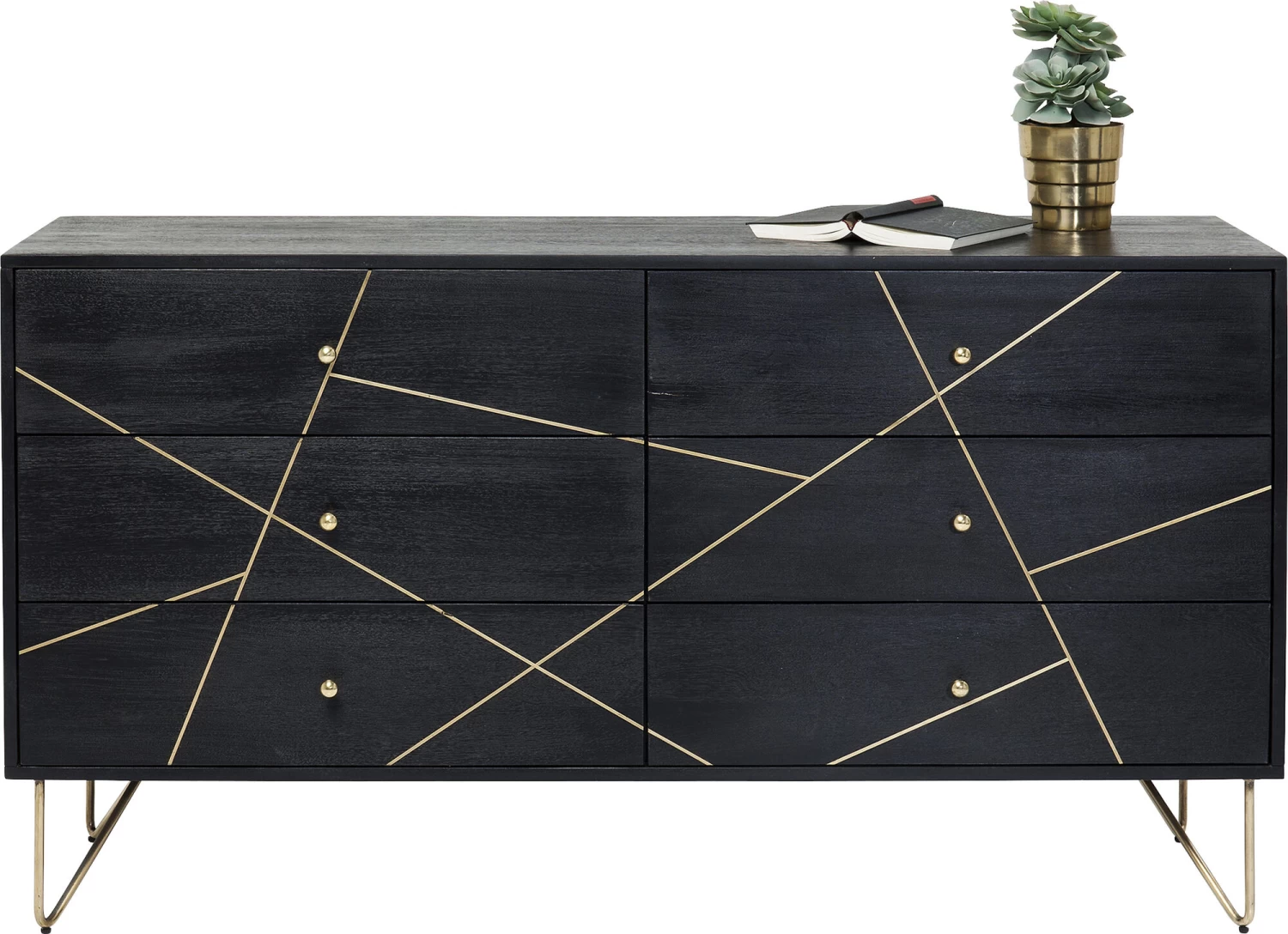 Sideboard Gold Vein 6 Schübe 145x82cm – Bild 12