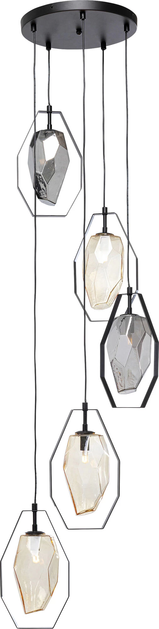 Hängeleuchte Diamond Fever Spiral Schwarz Ø42cm – Bild 3