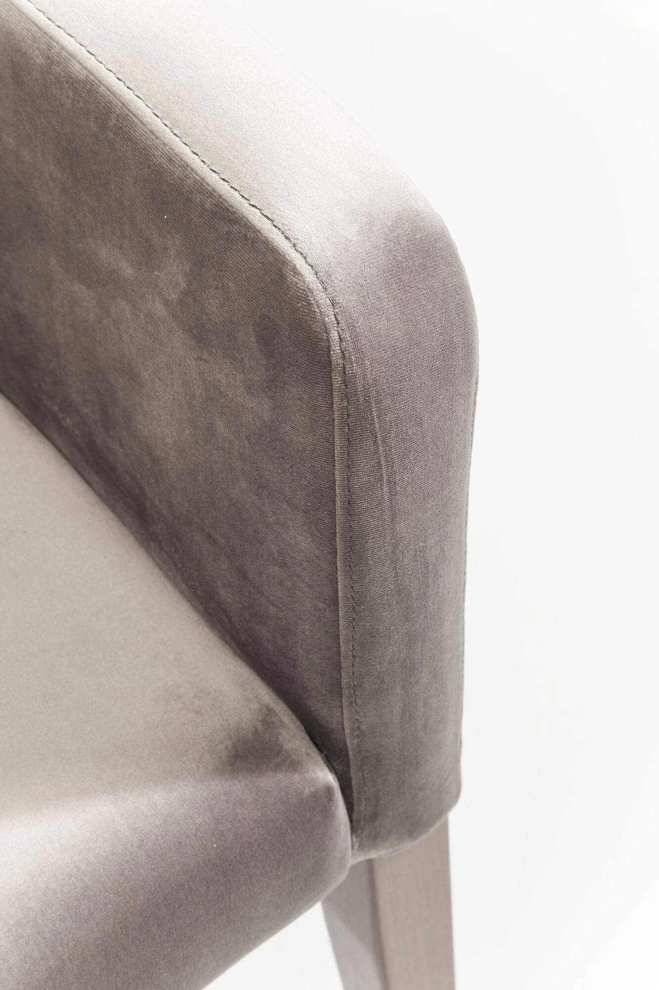Armlehnstuhl Mode Velvet Grau – Bild 13
