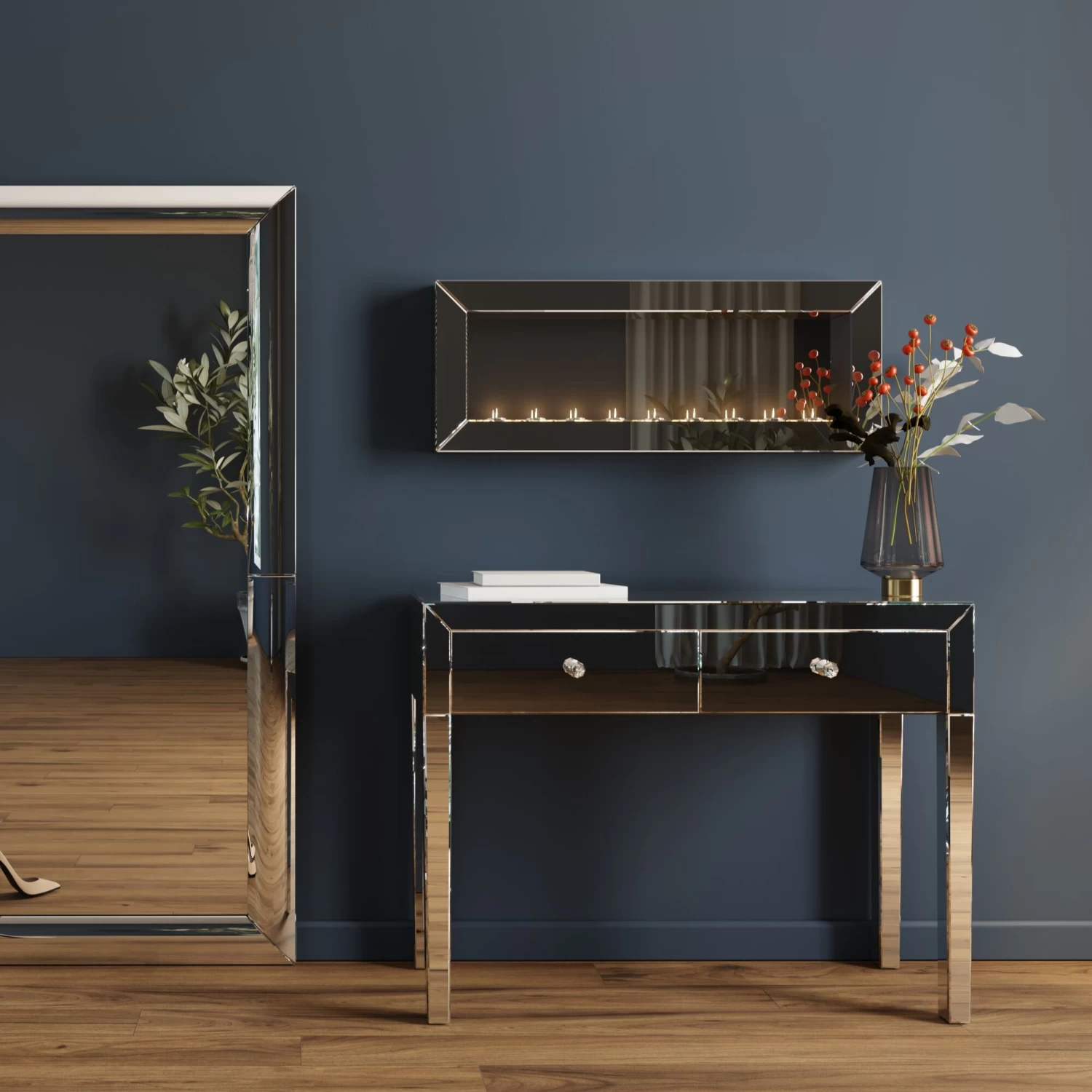 Spiegel Big Beauty Candle Light 90x35