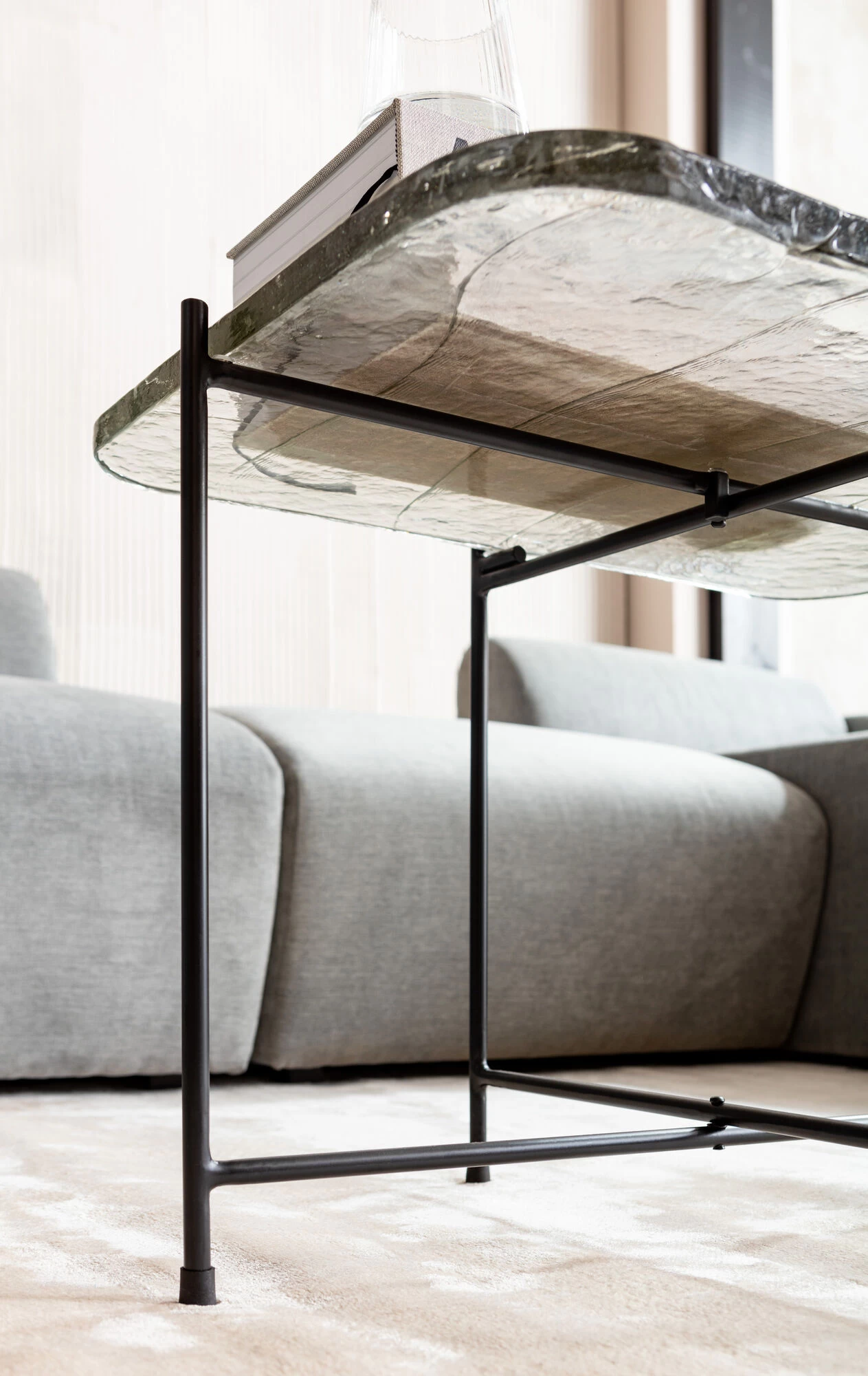 Couchtisch Ice Schwarz 63x46cm – Bild 5