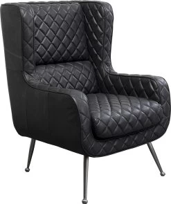 Sessel Nonna Smart Leder Schwarz