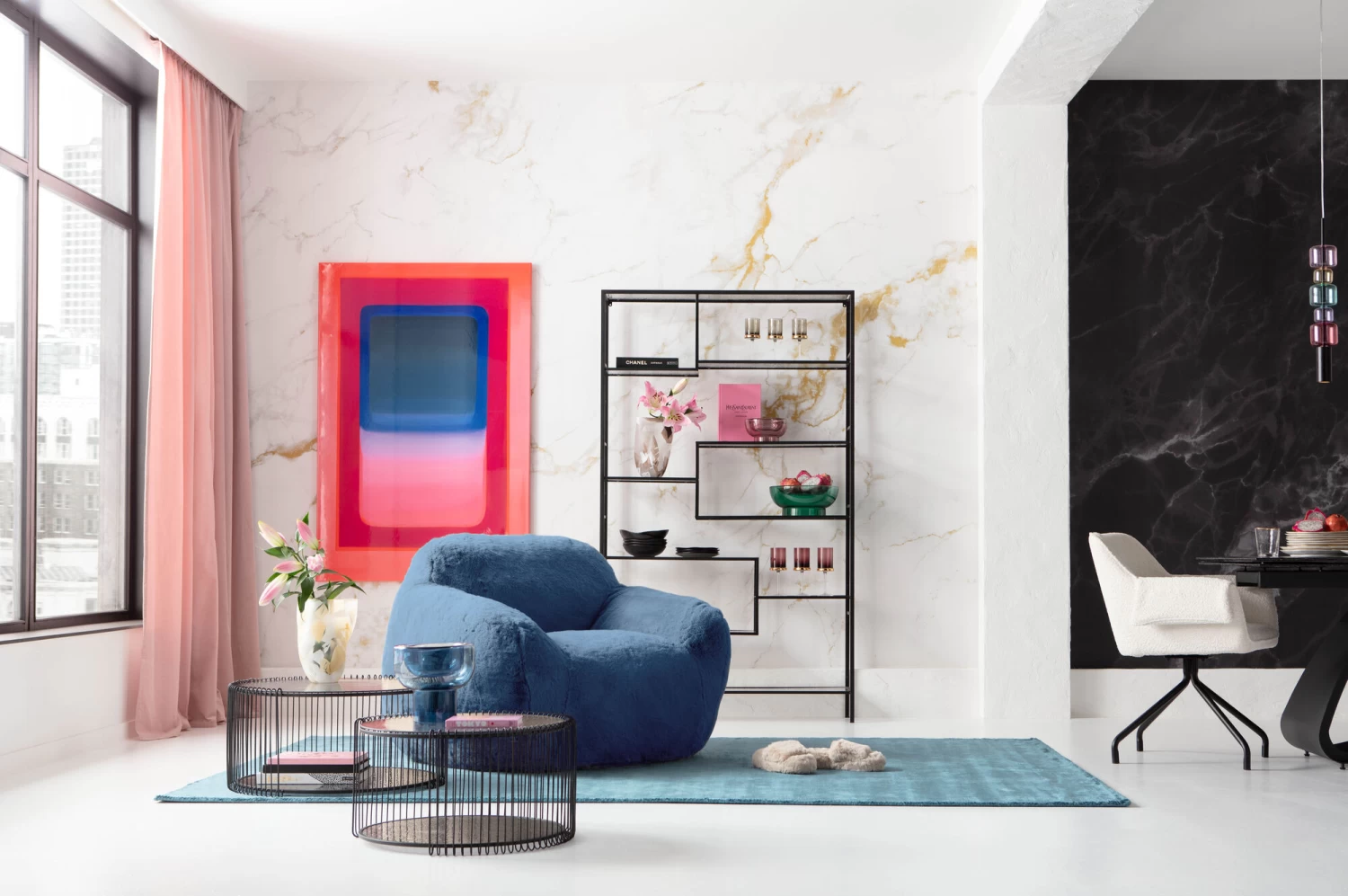 Sessel Mika Blau – Bild 3