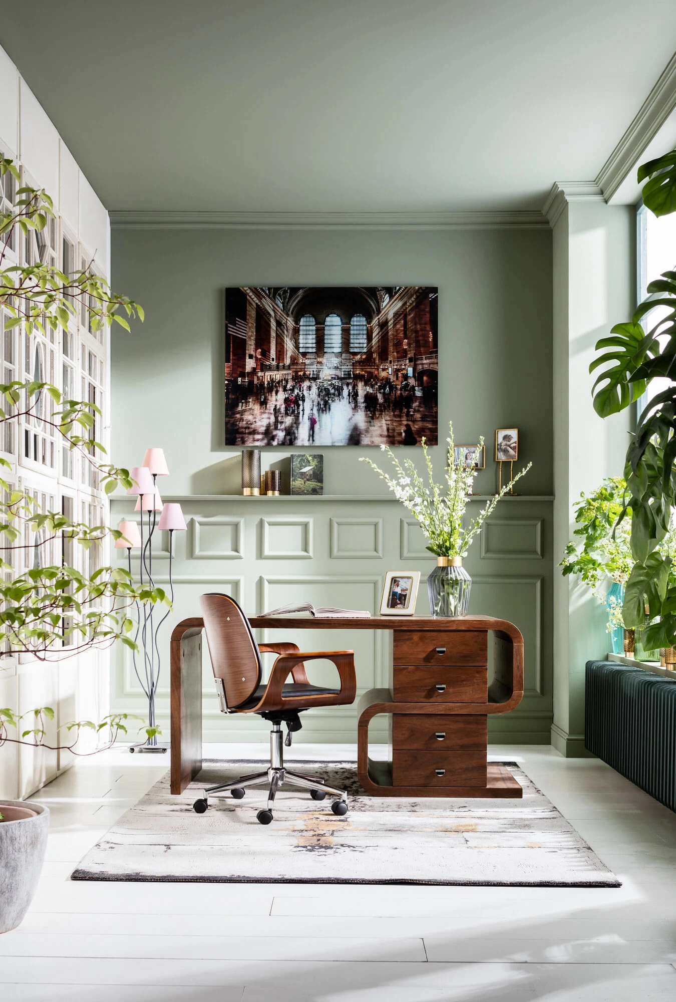 Schreibtisch Soft Snake Walnut 150x70cm – Bild 2