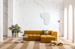 Ecksofa Belami Velvet Amber Rechts