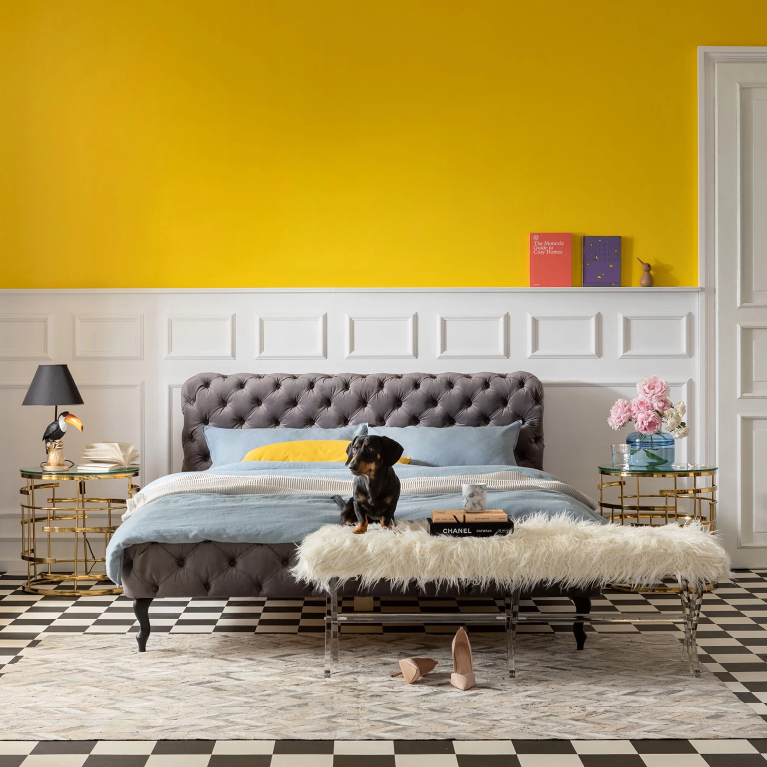 Bett Desire Velvet Silbergrau 160x200 Cm – Bild 6